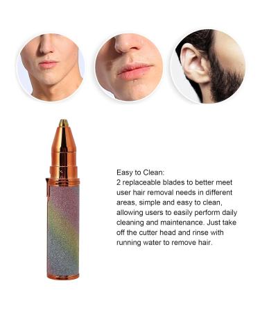 Facial Hair Removal for Women | 2 in 1 Mini Eyebrow & Face Trimmer - Portable Nose Ear & Lip Hair Remover - Buy Online on SooperMarket.com