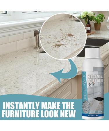 LONGLUAN Furniture Marble Scratch Repair Refurbishment Agent Stone Nano Crystal-Plating Agent Nanometer Crystal Plating Agent Marble Cleaner Stain Remover Marble Stone Cleaner Polishes (3pcs) - Buy Online on SooperMarket.com