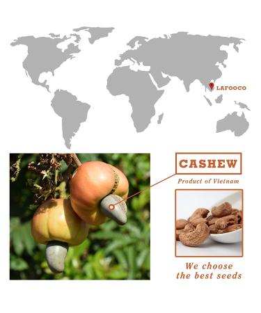LAFOOCO Sea Salt Caramel Cashews 14.1 oz - Premium Roasted Cashews | Resealable Jar | Nutrient-Rich Protein Snack | Perfect Gift for Celebrations, Holidays, Birthdays - Buy Online on SooperMarket.com
