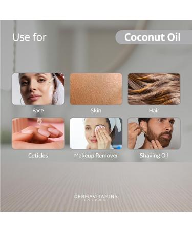 Dermavitamins Pure Coconut Oil 10ml - All-Natural and Organic - Buy Online on SooperMarket.com