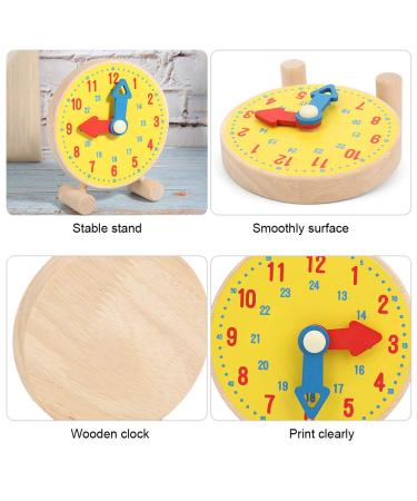 Wooden Clock Toy for Kids | Toddler Learning Time Model | Educational Toy for Children 3+ - Buy Online on SooperMarket.com