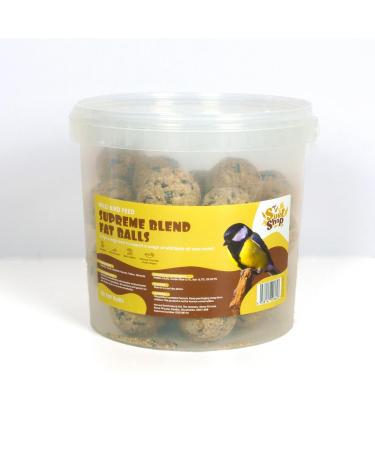 The Suet Shop Wild Bird Food Supreme Suet Fat Balls High in Energy & Protein 80g x 30