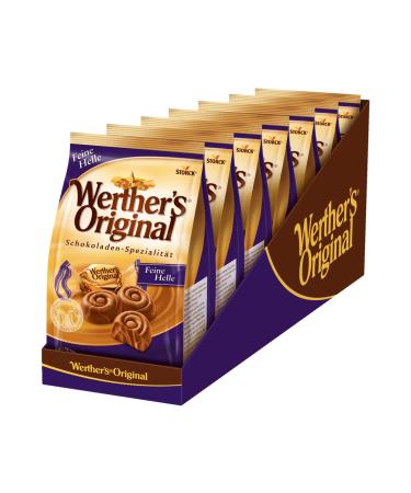 Werther's Original Feine Helle 7 x 153g Fine cream chocolate with a swirl of caramel confectionery Feine Helle 153 g (pack of 7)