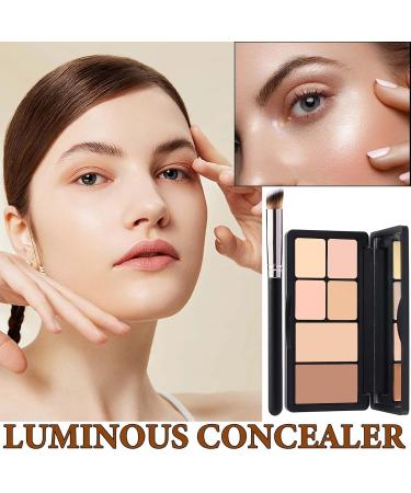 Buy 6 Color Correcting Concealer Contour Palette - Multi-Colored Makeup Kit with Brush for Flawless Contouring & Highlighting - Ships Worldwide - Buy Online on SooperMarket.com