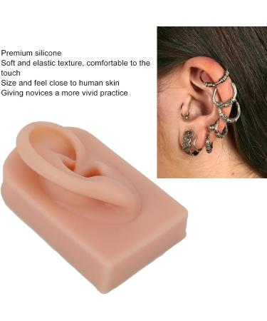 Silicone Right Human Ear Model for Jewelry Display and Piercing Practice - Dark Skin - Buy Online on SooperMarket.com