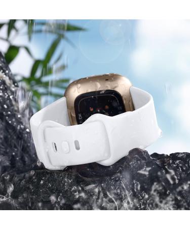 Getino Compatible with Fitbit Sense 2/ Sense Bands/ Versa 4/ Versa 3 Bands Women Men  Silicone Sport Accessories  Band for Fitbit Sense/ Sense 2/ Versa 4/ Versa 3 Watch  Small Black/ Gray/ Pink/ White Small 5.8"-7.6" Black/Gray/Pink/White - Buy Online on SooperMarket.com