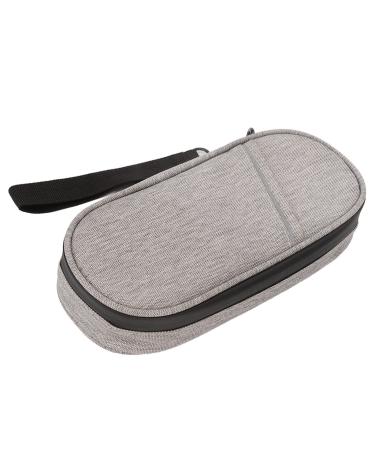 Insulin Cooler Bag Cooling Carrying Pouch Zippered Design for Indoor and Outdoor Travel Insulin Kit Detachable Pouches Diabetic Pens Bag(Gray)
