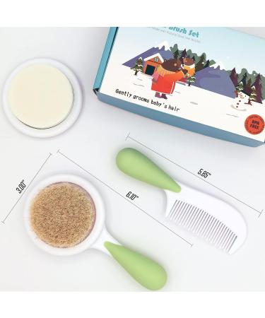 Baby Hair-Brush and Comb Set with Soft Brush, Bath Sponge, and Comb | Ideal for Newborns and Toddlers by BRADYS HOUSE - Buy Online on SooperMarket.com