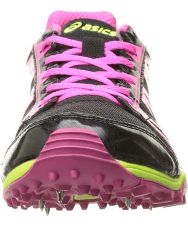 ASICS Women's Hyper Rocketgirl XC Spike Shoe 10.5 - Black/Hot Pink/Flash Yellow - Buy Online on SooperMarket.com