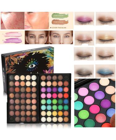 FILFEEL 80 Colors Eyeshadow Palette - Professional Pearl Matte Eye Shadow Set - Buy Online on SooperMarket.com