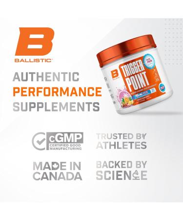 Trigger Point Miami Ice Preworkout & nitric oxide booster powder by Ballistic Supps with 25 grams of active ingredients per scoop with citrulline creatine betaine beta-alanine taurine & l-tyrosine - Buy Online on SooperMarket.com