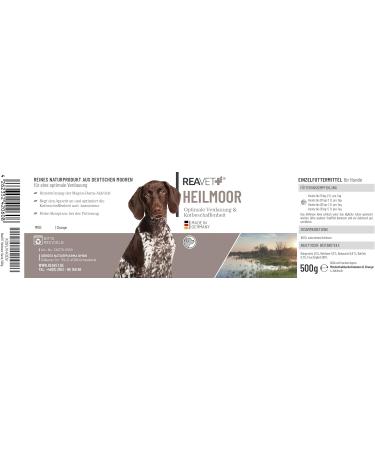 Reavet Heilmoor for Dogs 500g - Natural Healing Earth Optimizes Digestion & Immune System - Buy Online on SooperMarket.com