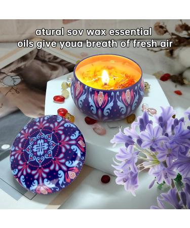 XTDMJ Fragrance Candles Gift Set - 4 Natural Soy Wax Aromatherapy Candles for Stress Relief & Relaxation | Ideal for Christmas Birthdays Baths & Yoga - Buy Online on SooperMarket.com