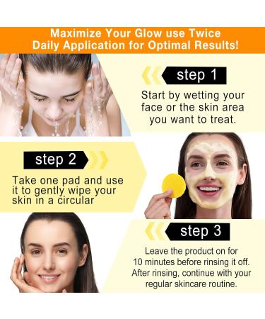 Turmeric Cleansing Pads - Exfoliating Face Pads for Dark Spots | Gentle Cleanser for All Skin Types | 50 Count - Buy Online on SooperMarket.com