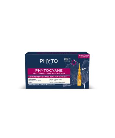 Phyto Phytocyane Anti-Hair Loss Treatment in Ampoules Optimal for Temporary Female Hair Loss 12 Vials of 5 ml