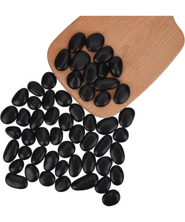 Hisredsun 3.96 lb Black Polished Stones Natural River Pebbles Gravel for Aquarium Flowerpot Landscaping Vase Fillers and Garden Decoration 1.8 Kilograms Black - Buy Online on SooperMarket.com