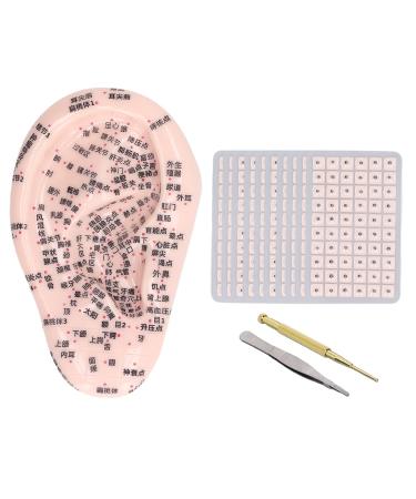 Acupuncture-ear seeds ear press seeds acupuncture ear stickers 600 a roll patch silicone ear model telescopic with 17 cm long earpoint probe