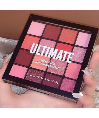 Pink Red Eyeshadow Palette - 16 Color Glitter Matte Eye Shadow for Women | Long Lasting, Highly Pigmented, Waterproof - Blendable Eye Makeup Palette (03 Pink Beauty) - Buy Online on SooperMarket.com