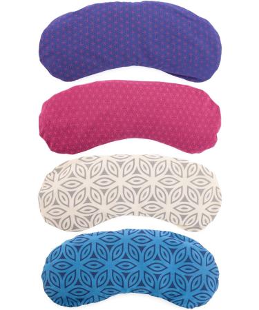 Bodhi Soft Cotton Eye Cushion | Organic Linseed & Lavender | Vegan Eye Mask for Yoga Relaxation & Meditation | Multiple Designs Available - Buy Online on SooperMarket.com