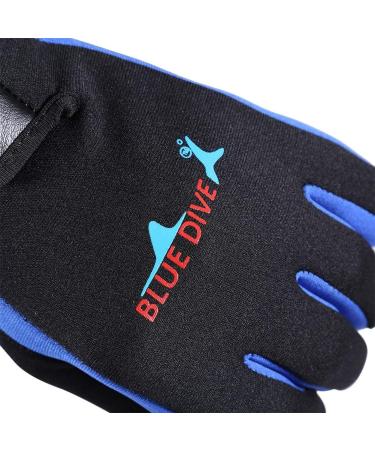 M-Black Blue Neoprene Diving Gloves for Water Sports - Ideal for Sailing and Paddling - Buy Online on SooperMarket.com