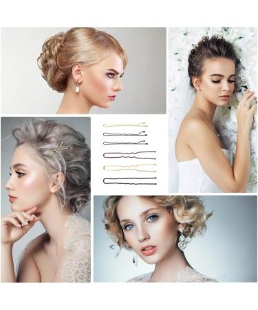 Bobby Pins 300 Hair Pins for Women Hair Grips U Shaped Hair Pins for Buns Hair Grips for Thick Hair Invisible Wave Hairgrip Hair Styling Pins with Storage Box (Black & Blonde & Brown) - Buy Online on SooperMarket.com