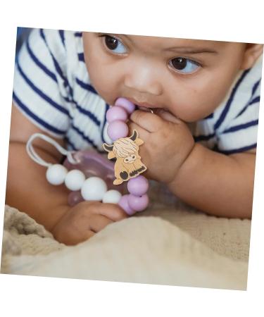 10pcs Cartoon Beads Teething Spacer Necklace DIY Kit - Animal Charm Silicone Jewelry Making Supplies - Buy Online on SooperMarket.com