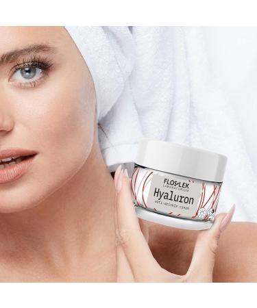 Floslek |HYALURON Anti-Wrinkle Day Cream | Anti-aging Treatment | Moisturizes and Protects the Skin | Hyaluronic Acid and Prebiotics | Daily Care | 50 ml - Buy Online on SooperMarket.com