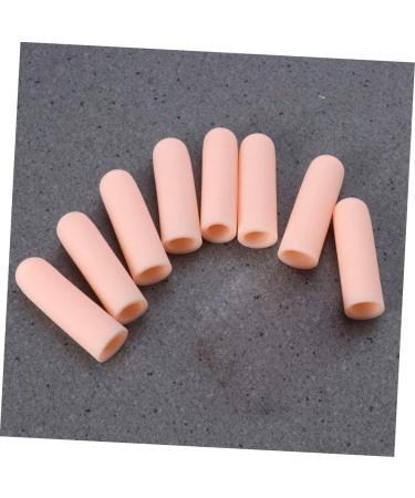 Finger Cots Set - 8 Pcs Finger Tips & Toe Sleeve Covers for Pain Relief - Beige Thin Section - Thumb and Toe Protectors Included - Buy Online on SooperMarket.com