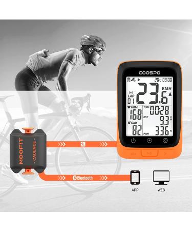 Moofit Cadence Sensor Bluetooth/ANT+ IP67 Waterproof for Cycling - Compatible with Wahoo, Zwift, TacX - Wireless RPM Spin Bike Sensor - Buy Online on SooperMarket.com