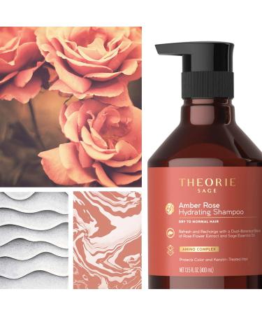 Theorie Amber Rose Hydrating Shampoo 800ML - Refresh & Hydrate with Rose, Jasmine & Amber Scent - For Color & Keratin Treated Hair - Buy Online on SooperMarket.com