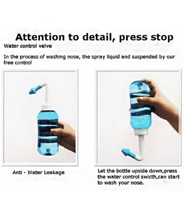 Vigor Laser Nose Wash System Nasal Rinsing Neti Pot Sinus Adults Children Allergies Relief Rinse Neti 500mL Medium - Buy Online on SooperMarket.com