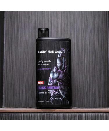 Every Man Jack Body Wash - Marvel Black Panther Twin Pack | 16.9-fl oz x 2 Bottles | Parabens-free, Phthalate-free, Dye-free | Certified Cruelty-Free - Buy Online on SooperMarket.com