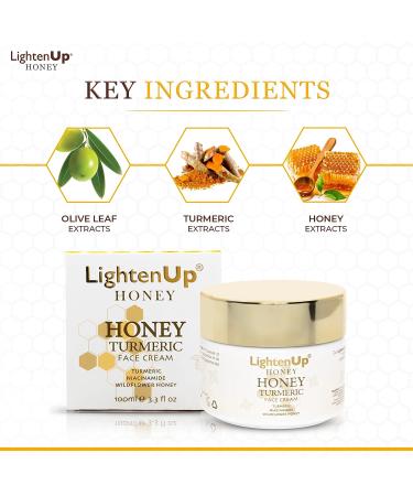 Lightenup Honey Skin Brightening Cream - 4.4 fl oz - Fade Dark Spots & Hyperpigmentation with Shea Butter & Premium Honey - For Face, Body, Knees, Elbows - Buy Online on SooperMarket.com