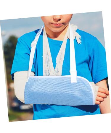 KICHOUSE Children's Arm Sling Wrist Sling Shoulder Immobilizer Shoulder Sling Immobilizer Arm Brace Net 60X30CM Sky-blue - Buy Online on SooperMarket.com