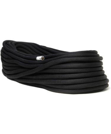 PHRIXUS UIAA Certified 11mm Black Static Climbing Rope - 150.0ft, 200ft, 300ft for Rock Climbing, Rappelling, Mountaineering - Kern Mantle Rope for Hauling & Rescue - Buy Online on SooperMarket.com
