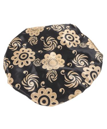 PLAFOPE Satin Sleep Cap Set - Elastic Headband & Broadside Shower Cap - Girls Hair Ties - 26x26cm - 2pcs - Buy Online on SooperMarket.com