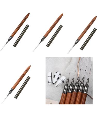 6/9/12/15/18mm Nail Art Brush Pull Line Painted Pen Nail Nail Dotting Tools Nail Art Liner Brush For Nail Artists Nail Art Design Painting Brush Nail Art Brush Nail Dotting Tools For Nail Artists - Buy Online on SooperMarket.com