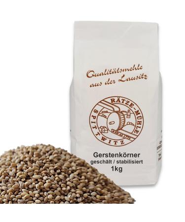 Mills barley grains peeled 1kg whole grain fresh from the R tze mill in the best quality barley kernels 1000g 1000g / 1kg