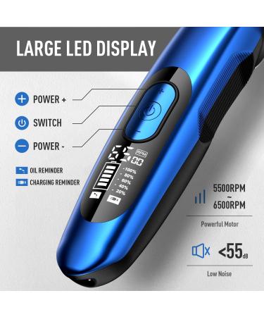 ERADREAM Beard Trimmer for Men - Professional Electric Hair Trimmer Kit - Waterproof & USB Rechargeable - Blue - Buy Online on SooperMarket.com