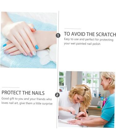 FRCOLOR 20pcs Nail Case Finger Nail Soakers Nail Paint Protector Polish Remover Wraps Nail Polish Soak off Nail Varnish Tip Nail Polish Protector Gelt Spar Varnish Plastic Manicure Barrier - Buy Online on SooperMarket.com