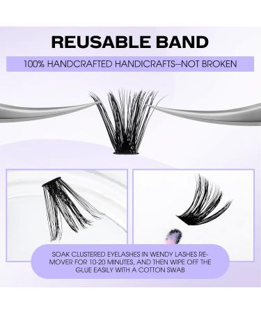 Premium 240 PCs Individual Eyelashes - D Curl Mix 12-16mm DIY Cluster Eyelash Extensions - 60p+80p Kits for At-Home Use - Buy Online on SooperMarket.com