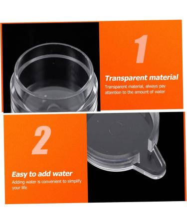 Kisangel 2pcs Ant Water Feeder Ant Feeding Bowl Mini Ant Feeder Acrylic Ant Feeders Ant Nest Water Feeding Area Water Bowl for Ants Insect Feeder Transparent Ant Water Feeding Bowl - Buy Online on SooperMarket.com