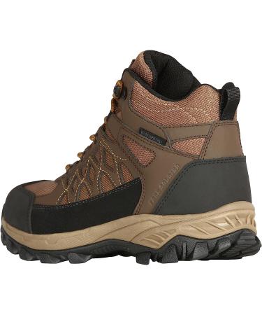 FREE SOLDIER Men's Waterproof Hiking Boots - Lightweight & Breathable Ankle Boots for Trekking - Black/Brown, Size 12 - Buy Online on SooperMarket.com