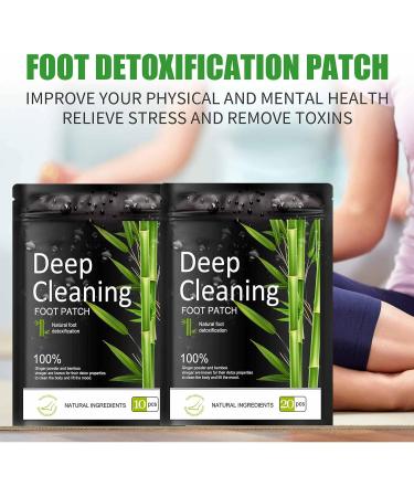 Natural Bamboo Foot Pads - 10 pcs for Better Sleep and Stress Relief | Organic Vinegar & Ginger Powder Combo for Foot & Body Care - Buy Online on SooperMarket.com