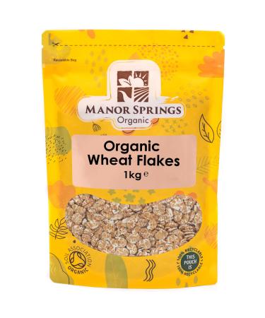 Organic Wheat Flakes 1kg by Manor Springs Organic