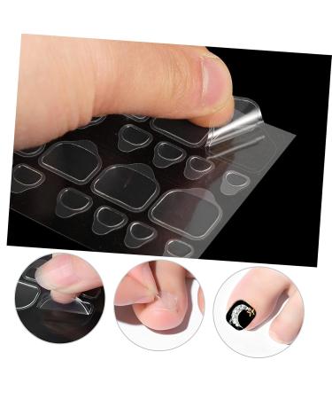 HAPINARY 20 Sheets Artificial Nails Medium Length Nail Glue Tabs Nail Adhesive Glue on Nails Medium Length Nail Sticky Tabs Nail Glue Stickers for Press on Nails Sticker Nails Nail Tabs - Buy Online on SooperMarket.com
