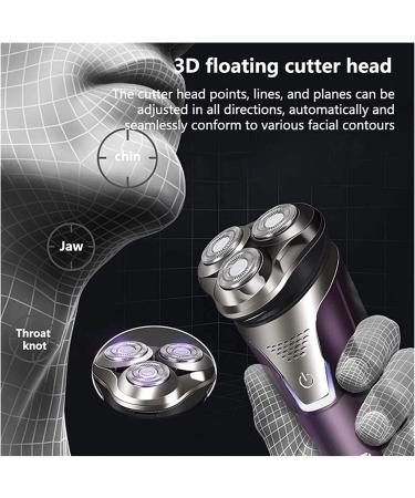 GeRRiT Electric Razor Shaver for Men | IPX7 Waterproof Wet & Dry Rotary Trimmer | Removable Beard & Hair Trimmer with Charging Adapter - Buy Online on SooperMarket.com