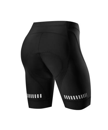 NOOYME CYONE PAPER Women Padded Fast -drying cycling pants women short elastic cyclist pants with seat cushions 4D bike pants with wider and denser upholstery L black