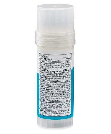 Mineral Sunscreen Butter Stick SPF 50 for Face, Nose, Ears - Water Resistant, Coral Reef Friendly - Zinc Oxide, Coconut Oil, Beeswax, Vitamin E - 2.75 oz Stick - Buy Online on SooperMarket.com