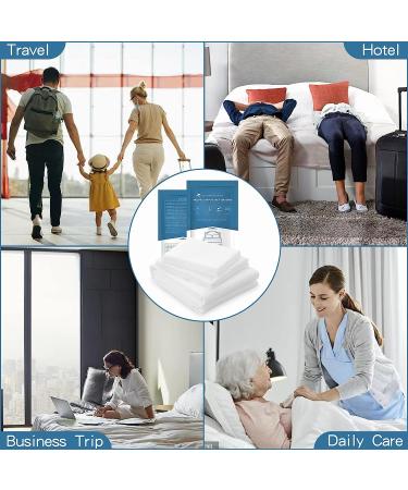 OTITYAN 2 Pack Disposable Travel Bedding Set - Ideal for Hotel, Business Trip & Hospital - Includes Sheets, Quilt Cover & Pillowcase - Buy Online on SooperMarket.com